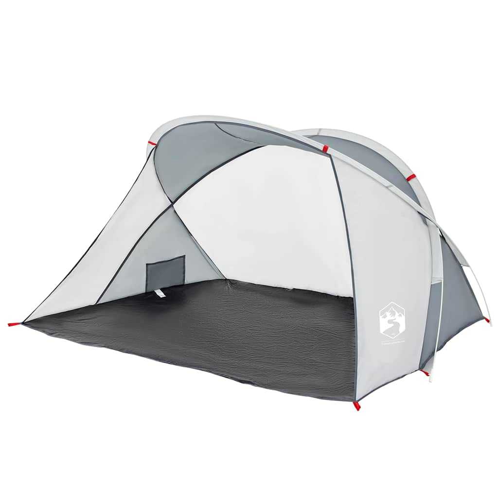 Vidaxl Beach Tent 2 Pop-urs Pop-up Pop-up Emperproof Grey