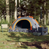 VidaXL tent 2-person fast release gray and orange