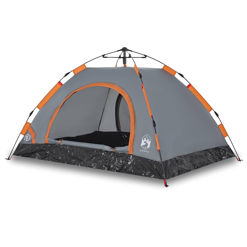 Tenda Vidaxl Rilascio di 3 persone Grey e Orange