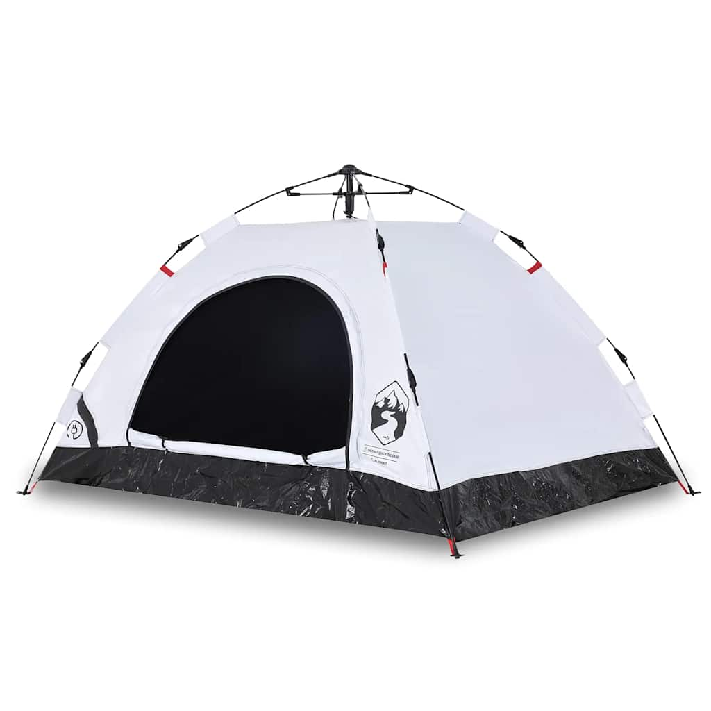 Tenda Vidaxl Tessuto blackout a 3 persone a 3 persone Bianco