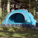 Tenda Vidaxl Release veloce per 4 persone blu