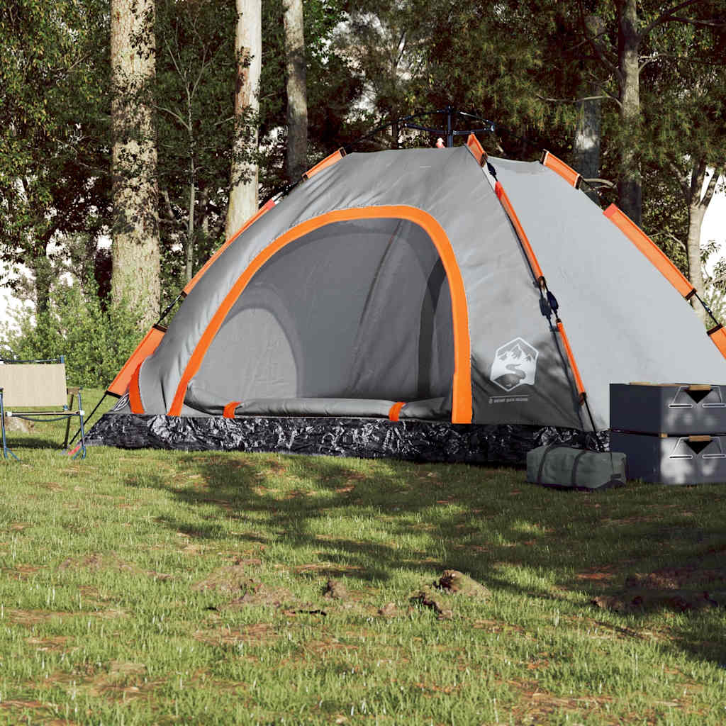 Tenda Vidaxl Rilascio rapido 5 persone Grey e Orange