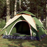 Vidaxl Dome Tent 3-Person Fast Release Green