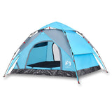 Vidaxl Dome Tent de 3 personas Liberación rápida Azul