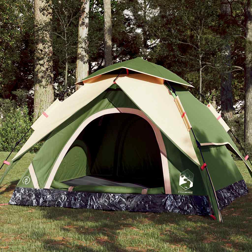 Vidaxl Dome Tent 4-osobowy szybki wydanie zielony