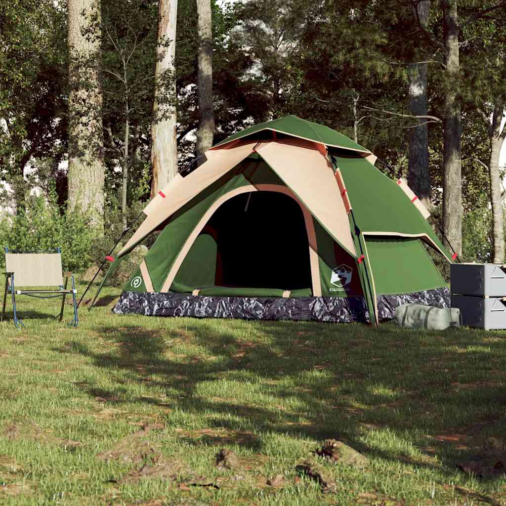 Vidaxl Dome Tent 5-osobowy szybki wydanie zielony