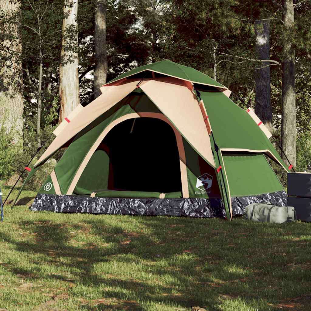 Vidaxl Dome Stan 5-Person Rychlá uvolnění zelené