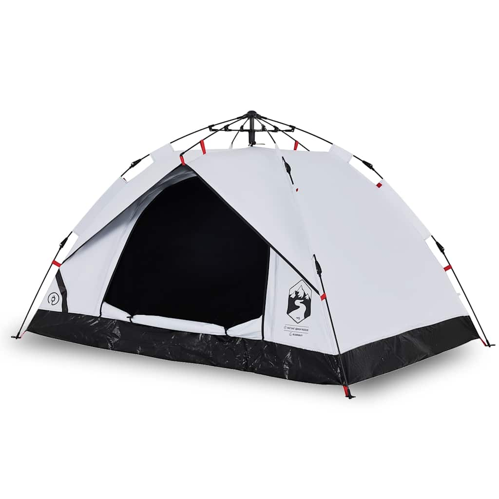 Vidaxl Dome Tält 2-person Fast Release Blackout Tyg White