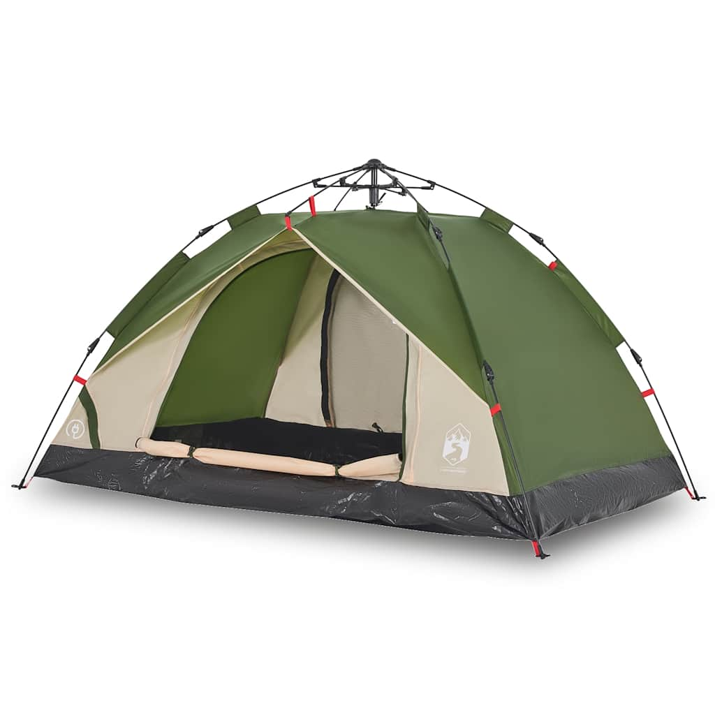 Vidaxl Dome Tent Tende a 3 persone Release Fast Green