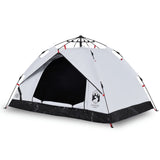 Vidaxl Dome tent 3-person fast release blackout fabric white