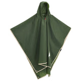 Vidaxl Rain poncho con cofano 2 in 1 design 223x145 cm verde