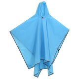 Vidaxl Rain Poncho con Hood 2-in-1 Design 223x145 cm azul