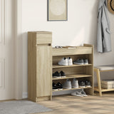 VidaXL shoe cabinet 100.5x28x100 cm processed wood sonoma oak colored