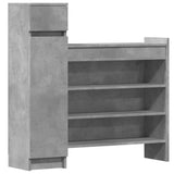 VidaXL shoe cabinet 100.5x28x100 cm processed wood concrete price