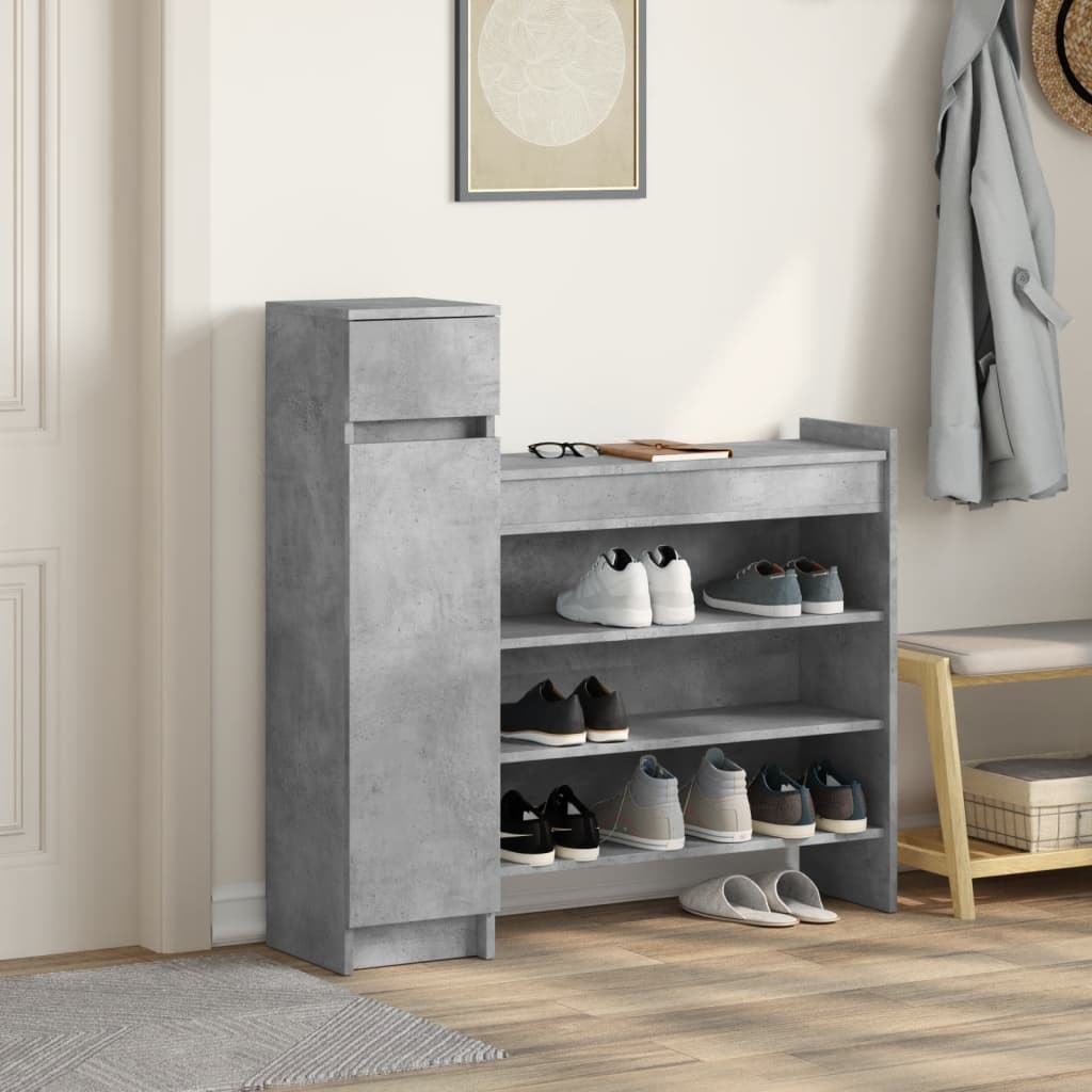 Vidaxl Cabinet da scarpe 100.5x28x100 cm Prezzo in legno elaborato