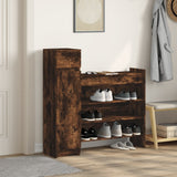 VidaXL shoe cabinet 100.5x28x100 cm Properted wood Smoked oak colored