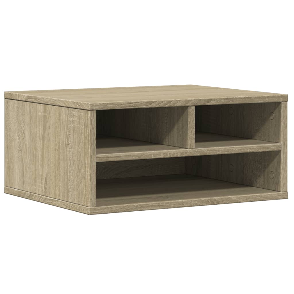 VidaXL Printerkastje 49x40x22,5 cm bewerkt hout sonoma eikenkleurig