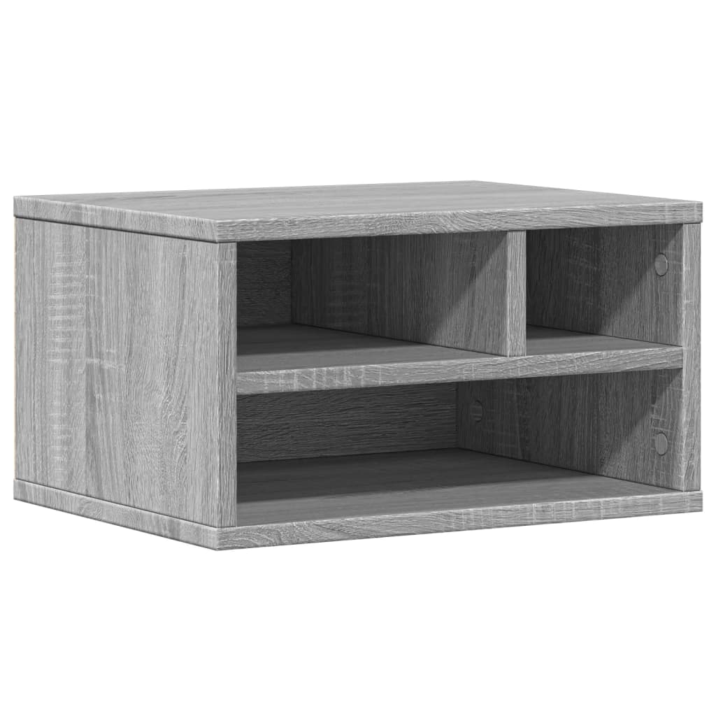 Vidaxl printerkastje 40x32x22,5 cm bewerkt hout grijs sonoma eiken