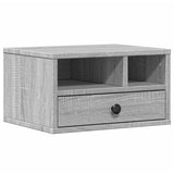 Caja de impresora Vidaxl 40x32x22.5 cm de madera propiedad de madera gris de roble