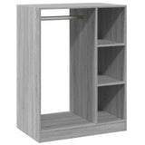 Vidaxl Wardrobe 77x48x102 cm praktikoval dřevo šedý sonoma dub barevný