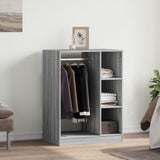 Vidaxl Garderob 77x48x102 CM Practled Wood Grey Sonoma Oak Colored