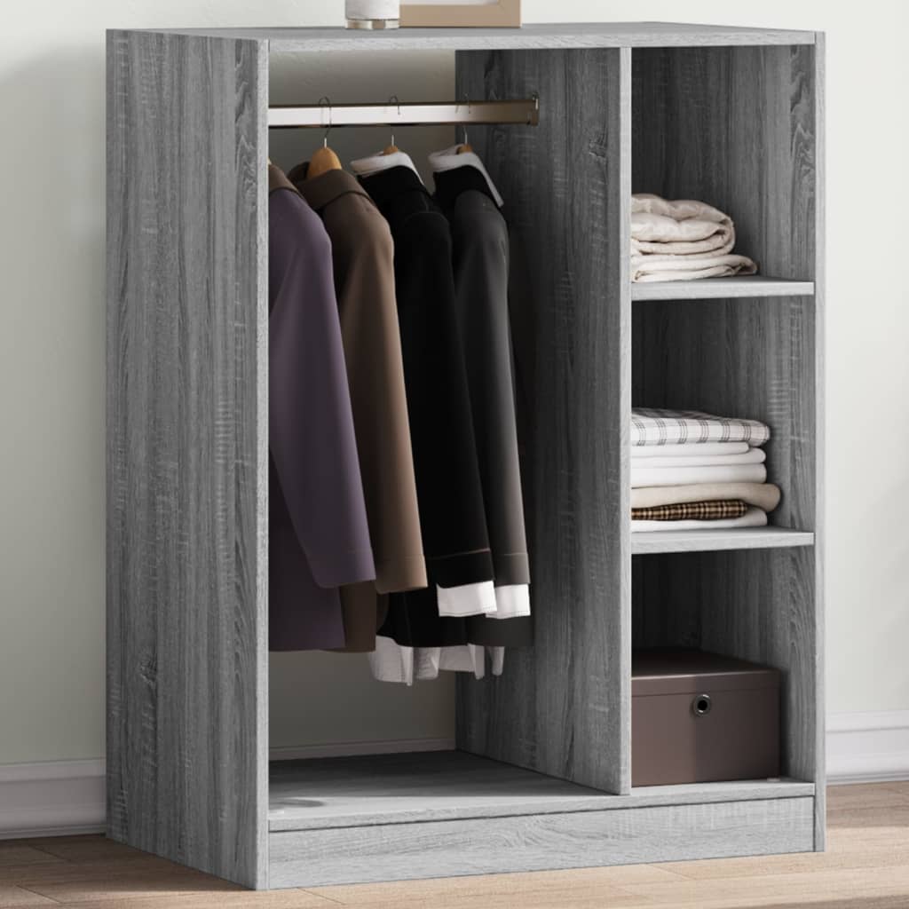 VIDAXL -Garderobe 77x48x102 cm praktiziertes Holzgrau Sonoma Eiche farbig