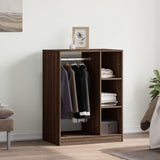 Vidaxl Garderobe 77x48x102 cm praktische Holzbraune -Eichefarbe