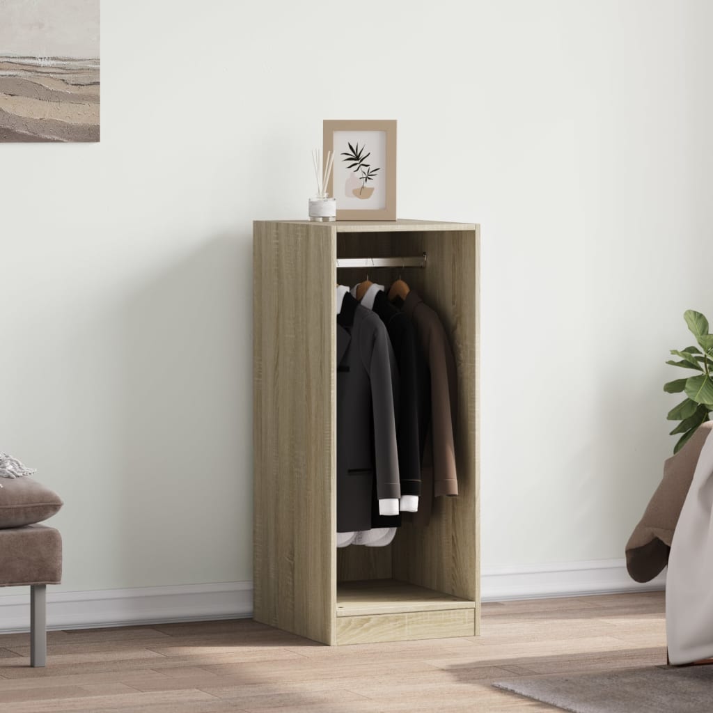 Vidaxl Garderobe 48x41x102 cm Forarbejdet træ sonoma eg farvet