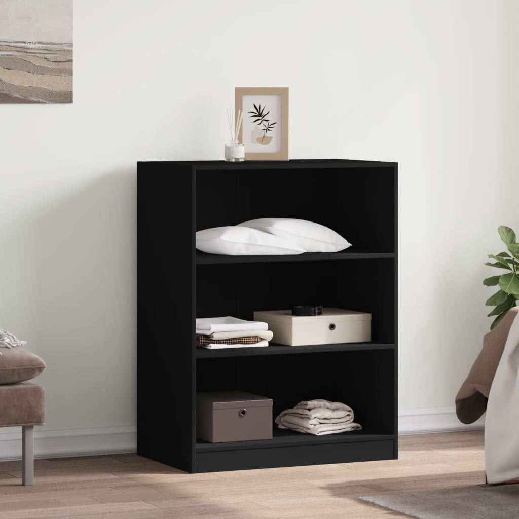 Vidaxl Garderobe 77x48x102 cm Property Wood Black