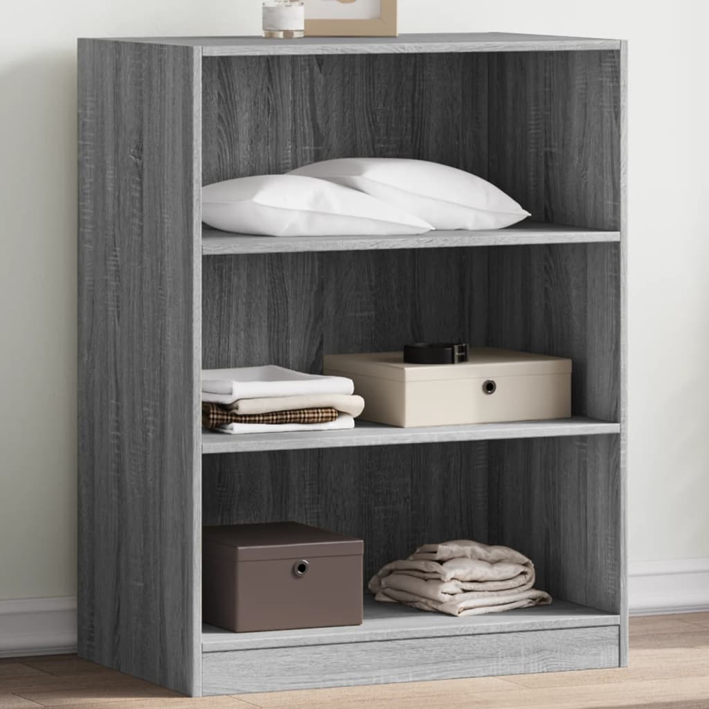 Vidaxl Wardrobe 77x48x102 cm en bois pratiqué gris sonoma chêne coloré