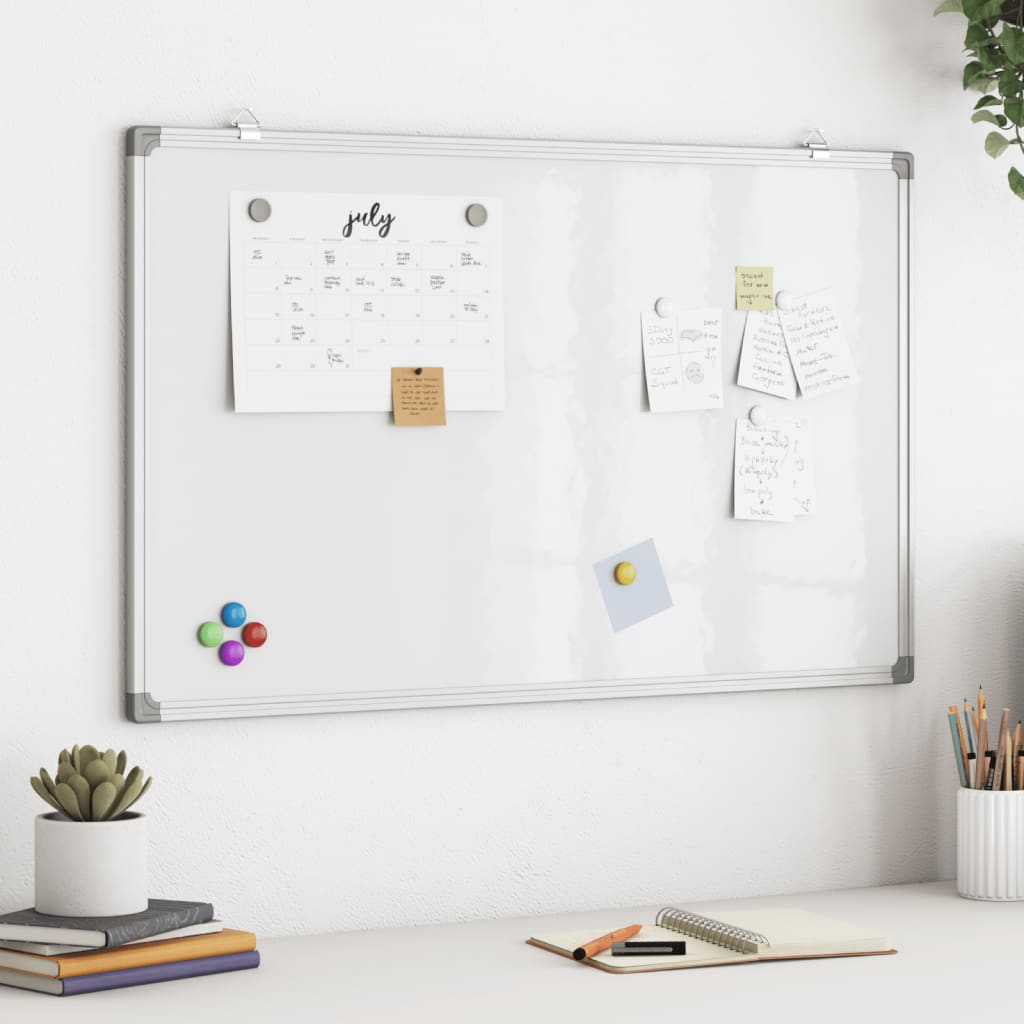 Vidaxl Whiteboard magnétique 80x50x1,7 cm Aluminium