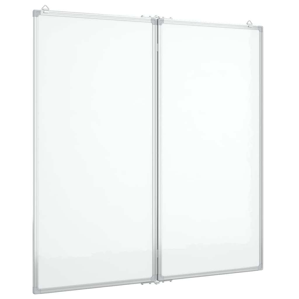 VidaXL Whiteboard magnetisch inklapbaar 80x80x1,7 cm aluminium