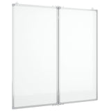 Vidaxl Whiteboard Magnetisk sammenfoldelig 80x80x1,7 cm aluminium