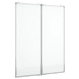 VidaXL Whiteboard magnetisch inklapbaar 80x100x1,7 cm aluminium