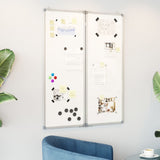 Vidaxl whiteboard magnetiskt vikbar 80x100x1,7 cm aluminium