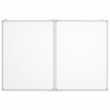 Vidaxl Blanc Blanc Magnetic pliable 100x80x1,7 cm Aluminium