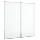 Vidaxl Whiteboard Magnetic Foldable 100x100x1.7 cm Aluminium