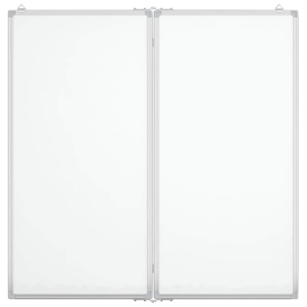 VidaXL Whiteboard magnetisch inklapbaar 100x100x1,7 cm aluminium