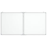 VidaXL Whiteboard magnetisch inklapbaar 120x60x1,7 cm aluminium