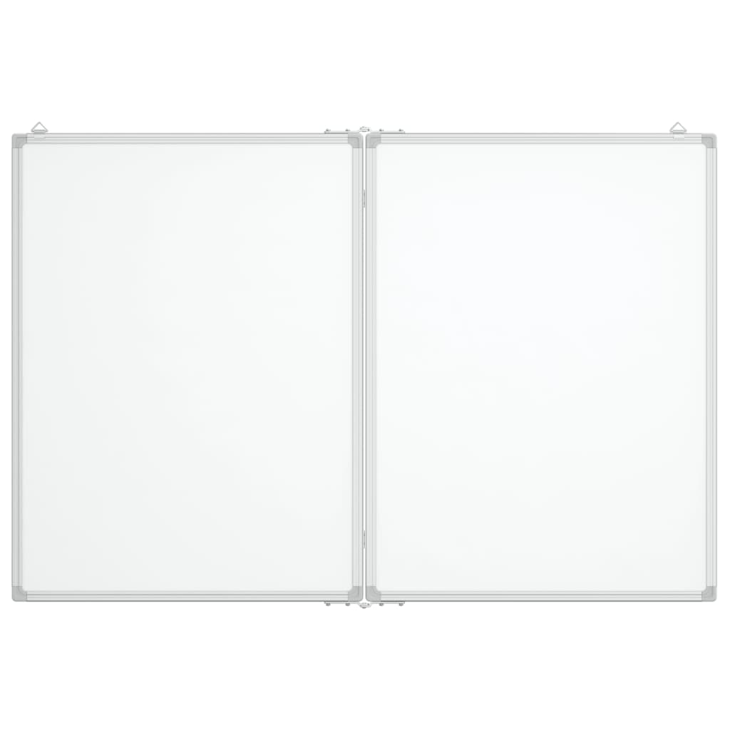 Vidaxl Whiteboard Magnetisk sammenfoldelig 120x80x1,7 cm aluminium