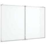 VidaXL Whiteboard magnetisch inklapbaar 120x100x1,7 cm aluminium