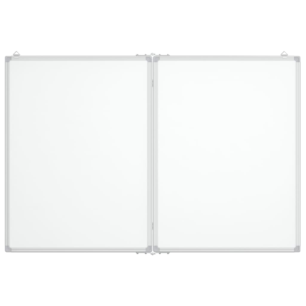 VidaXL Whiteboard magnetisch inklapbaar 120x100x1,7 cm aluminium