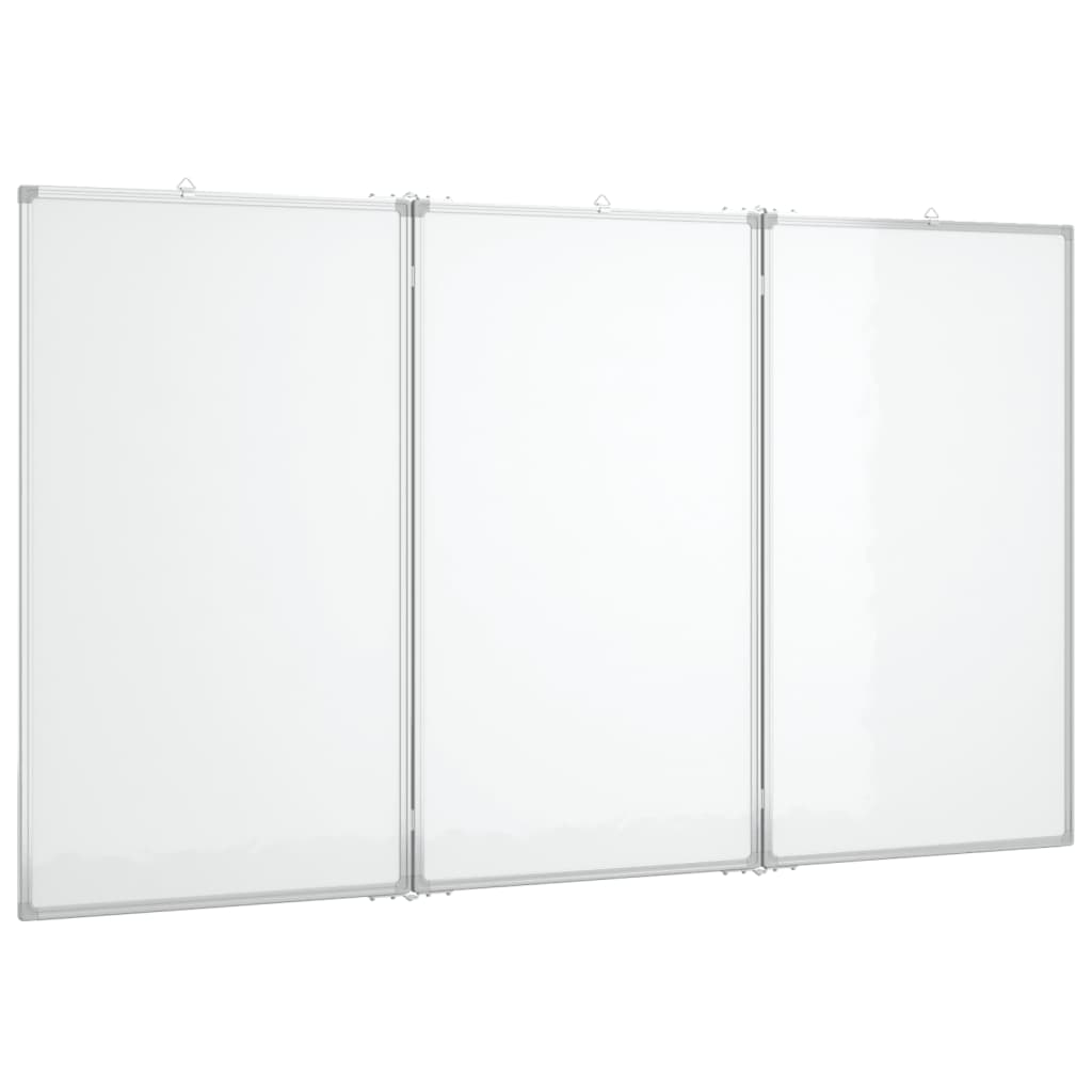 VIDAXL Whiteboard Magneticamente pieghevole 120x80x1.7 cm in alluminio