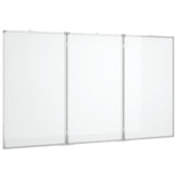 VIDAXL Whiteboard Magneticamente pieghevole 120x80x1.7 cm in alluminio