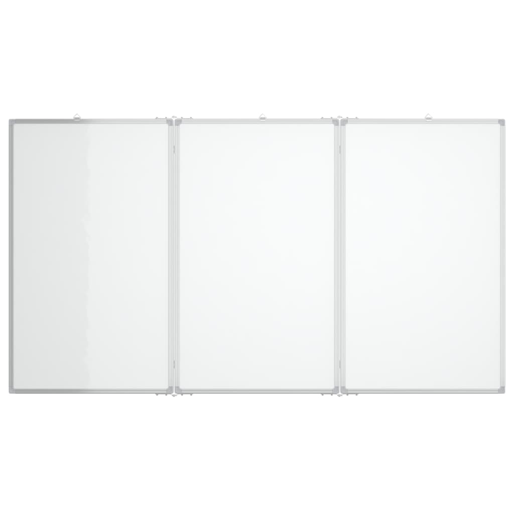 VIDAXL Whiteboard Magneticamente pieghevole 150x100x1,7 cm in alluminio