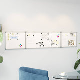 Vidaxl Whiteboard Magnetisk foldning 200x40x1,7 cm aluminium