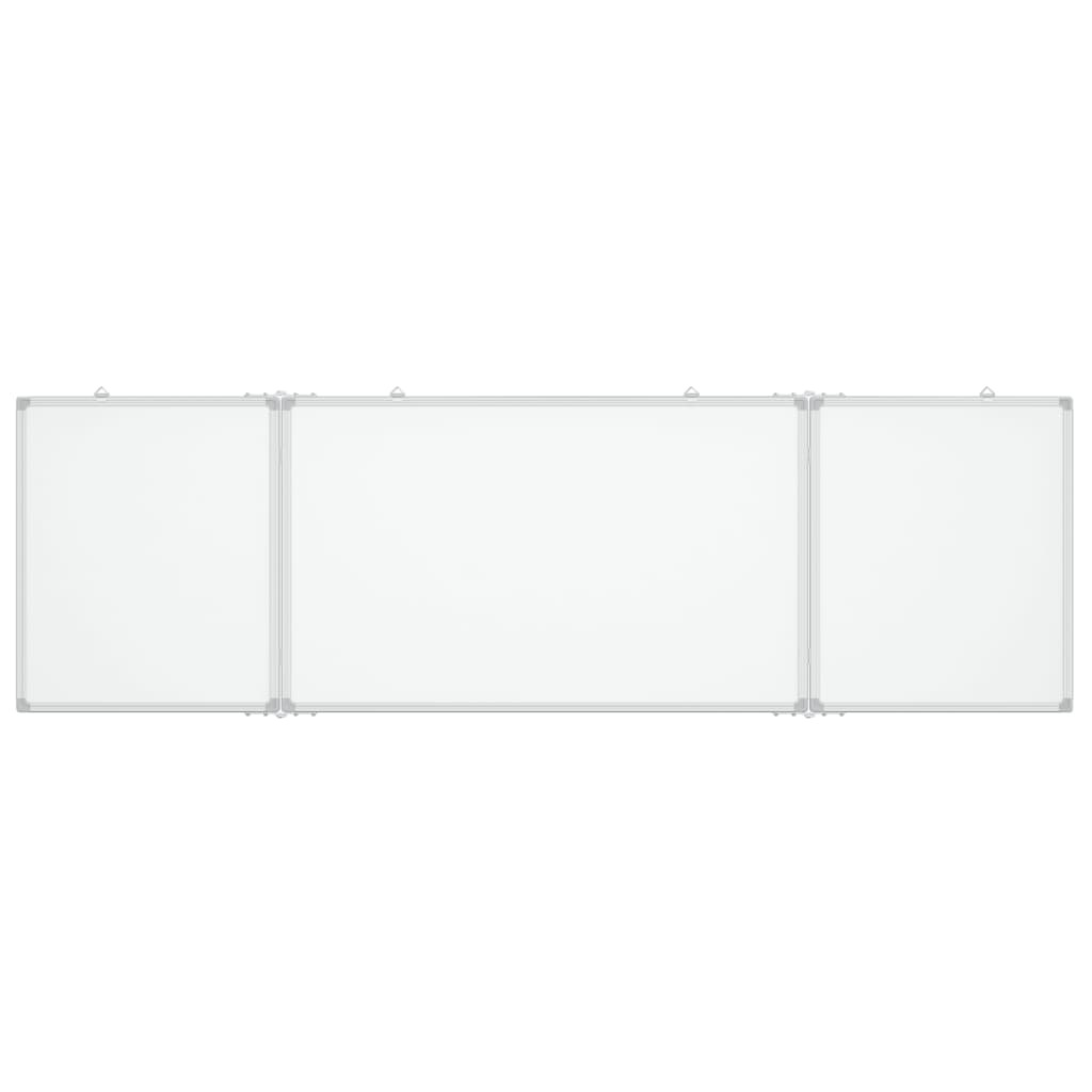 VidaXL Whiteboard magnetisch inklapbaar 160x50x1,7 cm aluminium