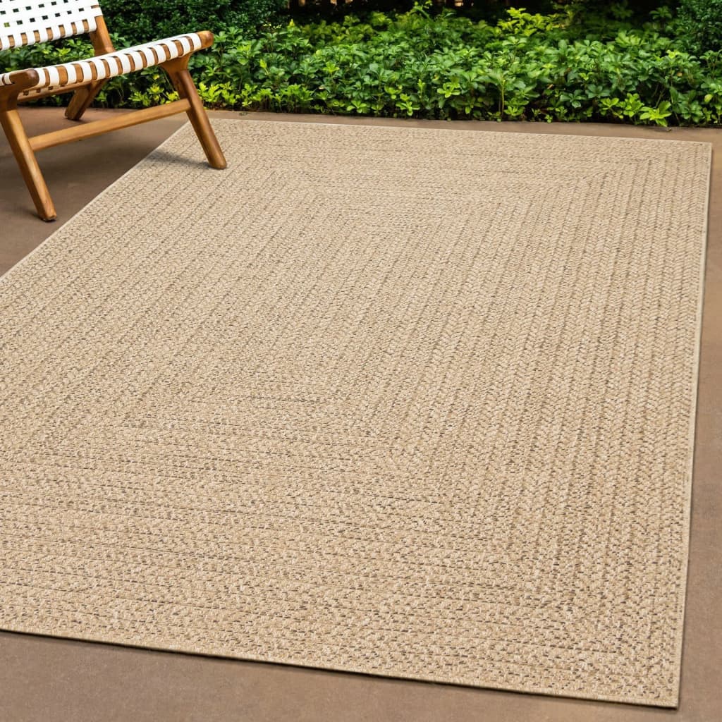 Vidaxl Teppich Zizur innerhalb und außerhalb von 240 x 340 cm Jute Look