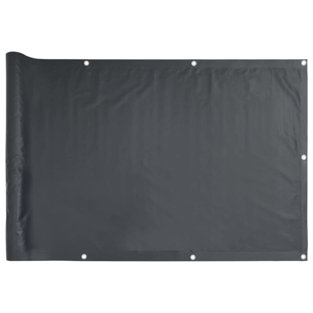 VidaXL Balkonscherm 700x75 cm PVC antracietkleurig