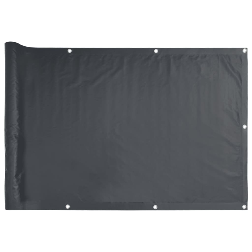 Vidaxl balkonskærm 800x75 cm PVC antracit -farvet